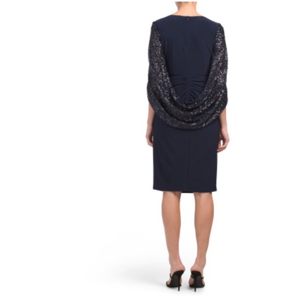 Adrianna Papell draped jersey cocktail dress RARE - Picture 7 of 11